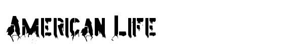 American Life font preview